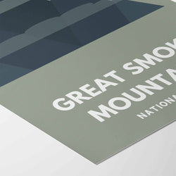 Great Smoky Mountains National Park Art Print - Minimalist Studio