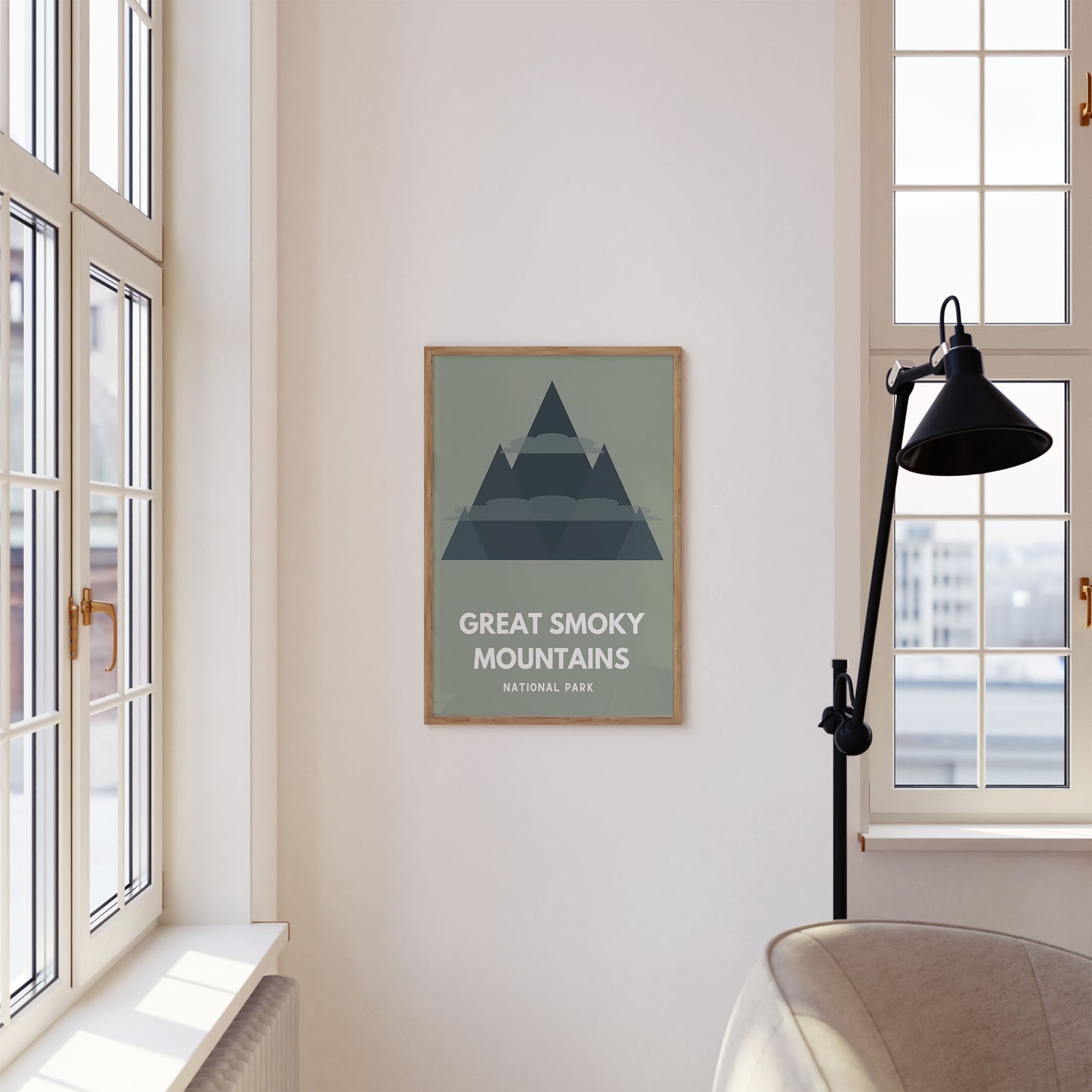 Great Smoky Mountains National Park Art Print - Minimalist Studio