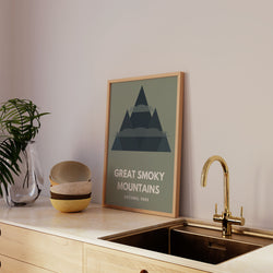 Great Smoky Mountains National Park Art Print - Minimalist Studio
