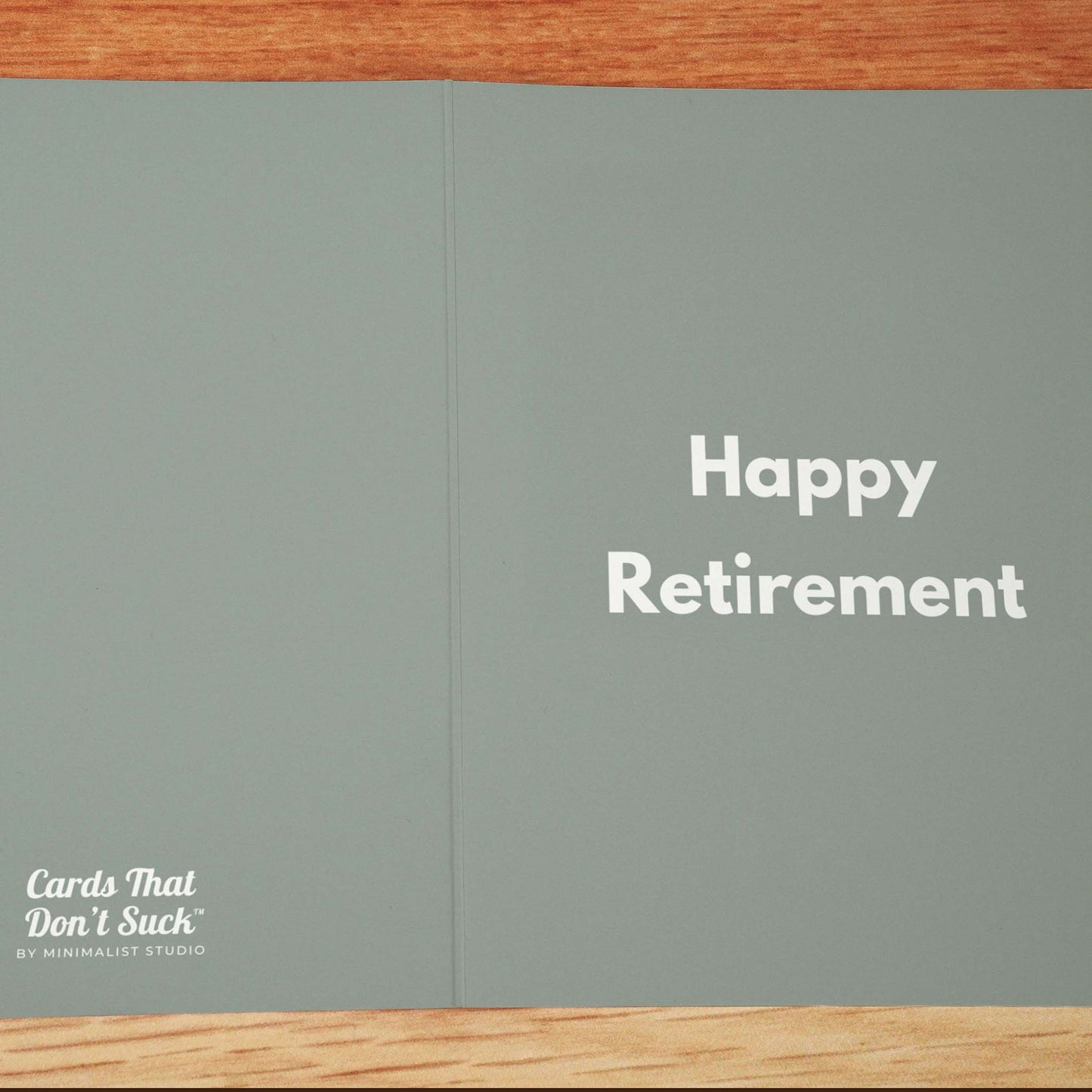 Happy Retirement Card - Minimalist Studio
