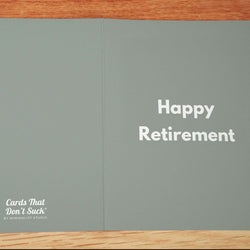 Happy Retirement Card - Minimalist Studio