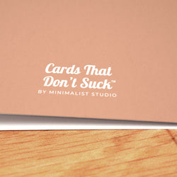 Harshest Conditions Sympathy Card - Minimalist Studio