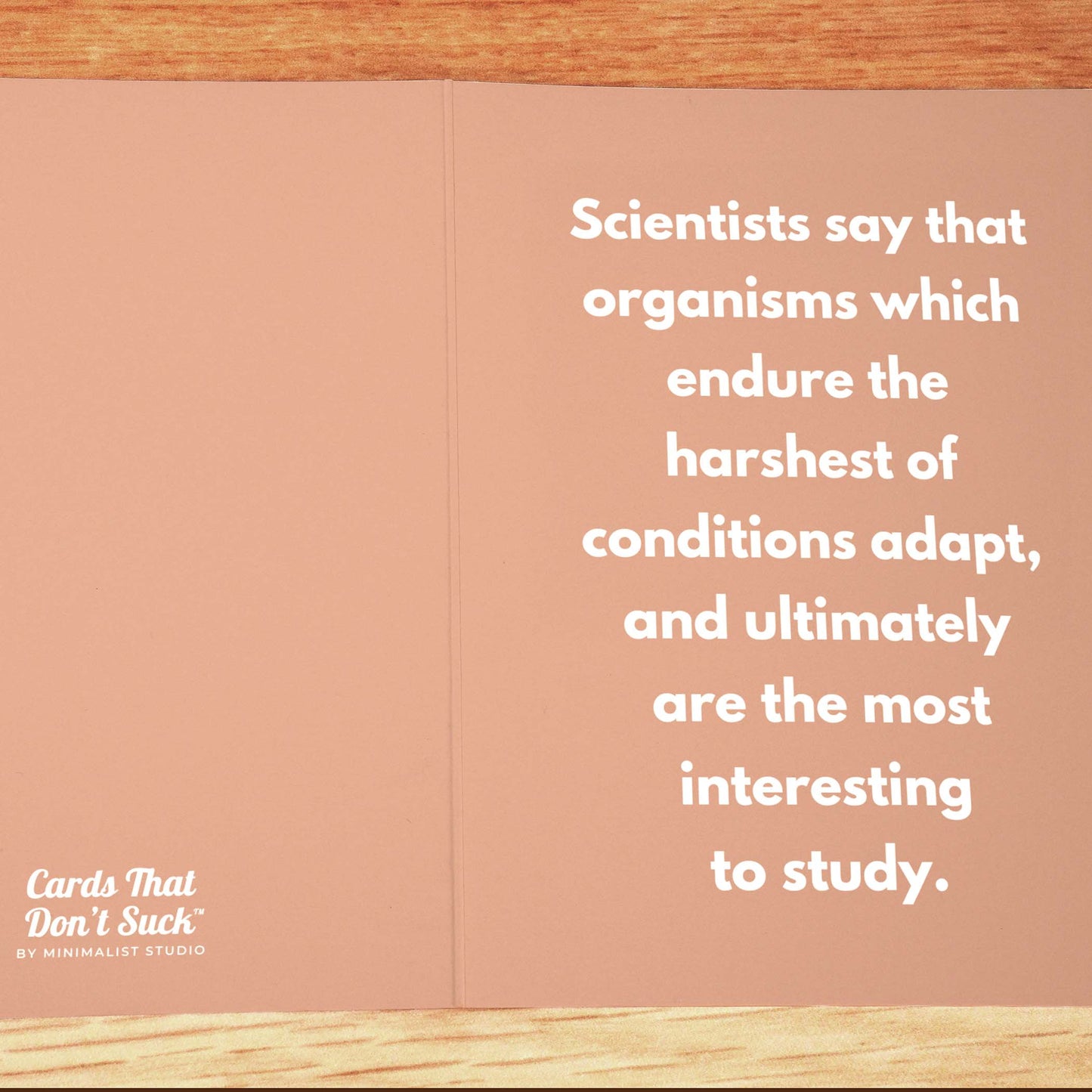 Harshest Conditions Sympathy Card - Minimalist Studio