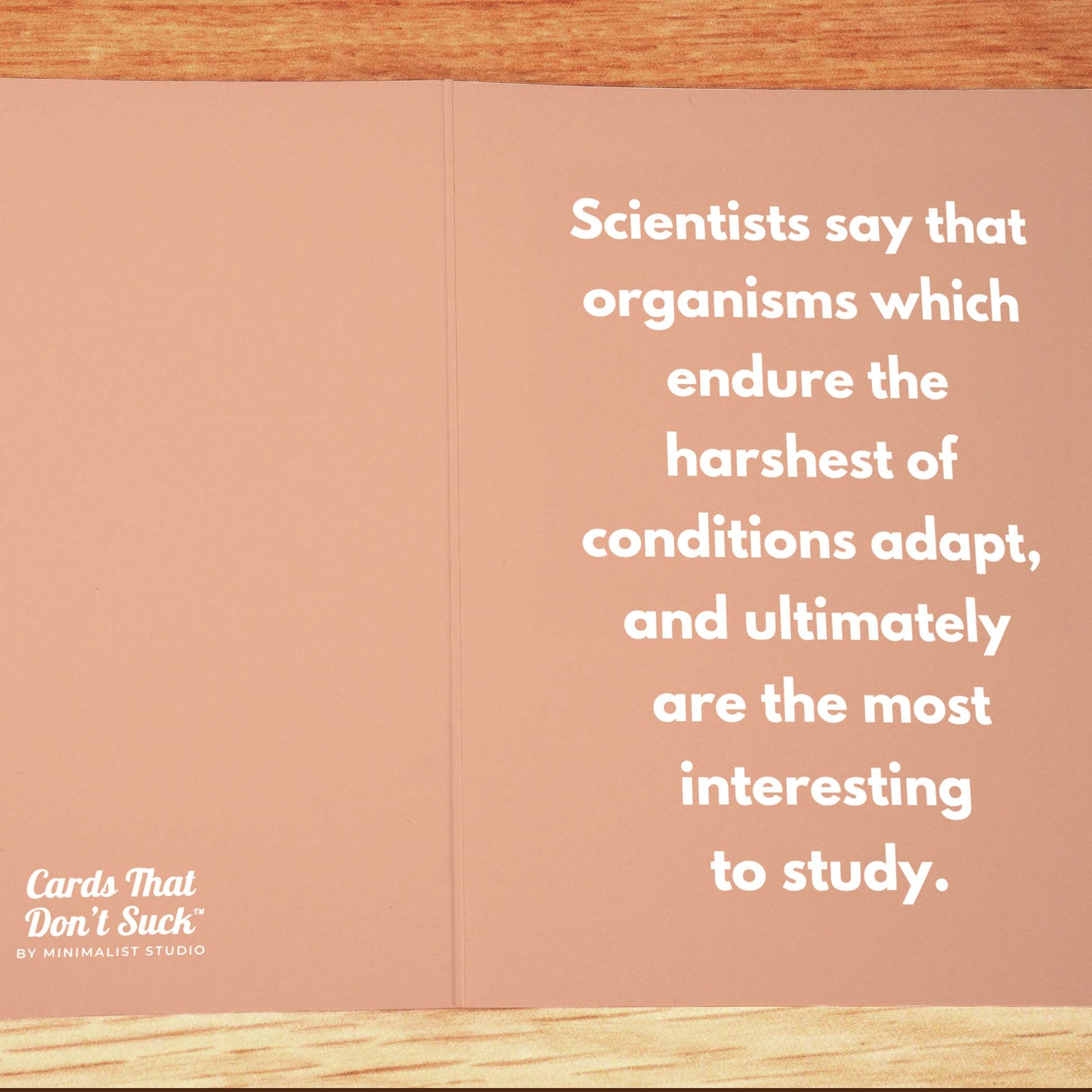 Harshest Conditions Sympathy Card - Minimalist Studio