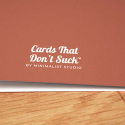 Here's to Getting Older Birthday Card - Minimalist Studio