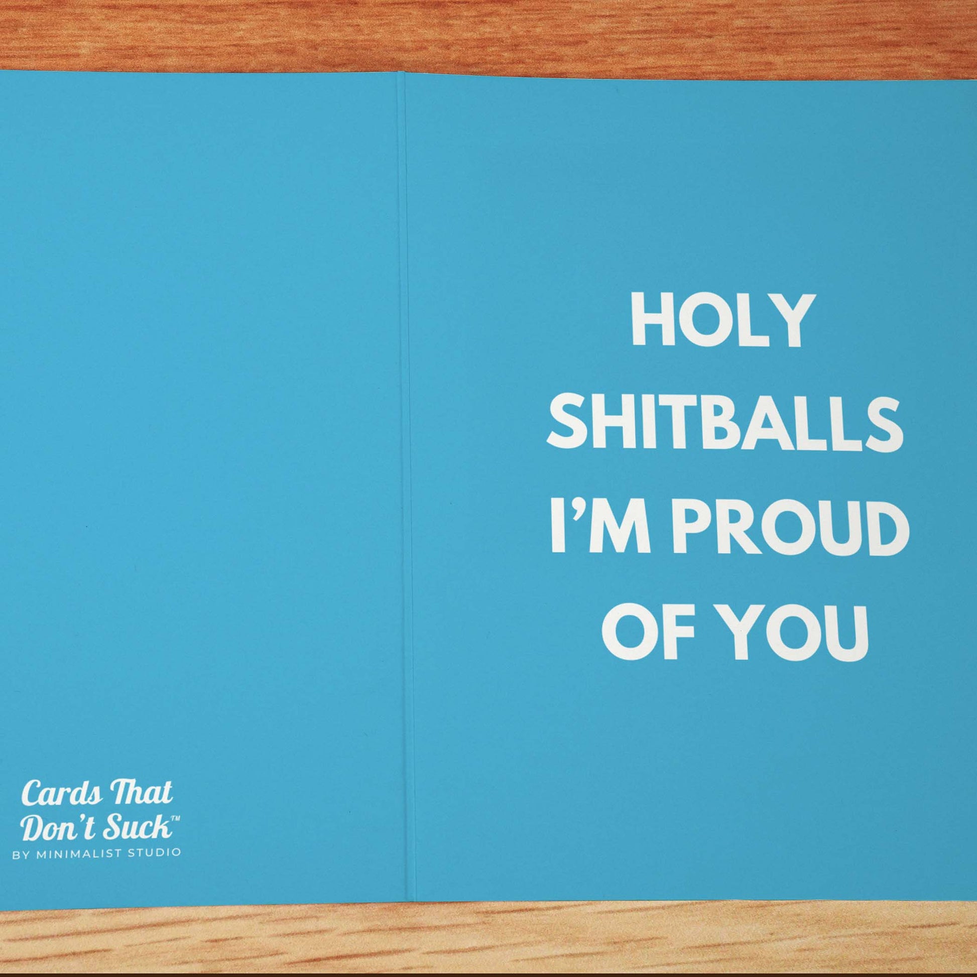Holy Shitballs Card - Minimalist Studio