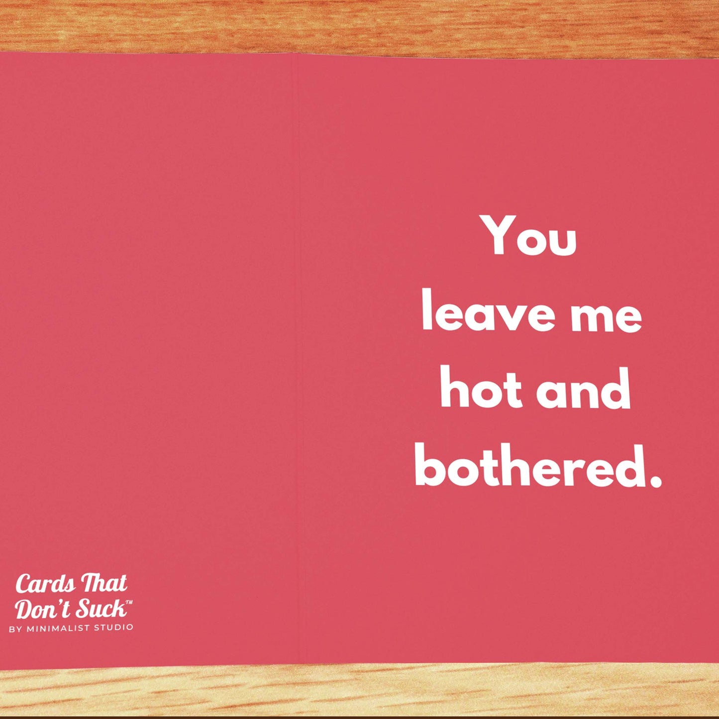 Hot and Bothered Card - Minimalist Studio