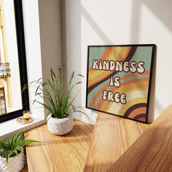 Kindness is Free Art Print - Minimalist Studio