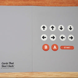 Konami Code Card - Minimalist Studio