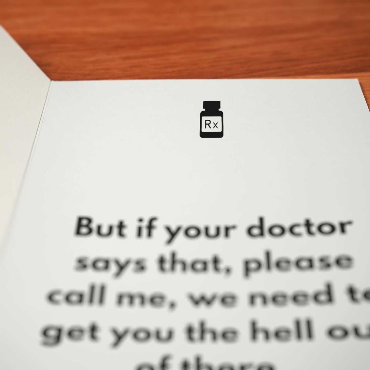 The Best Medicine Card - Minimalist Studio