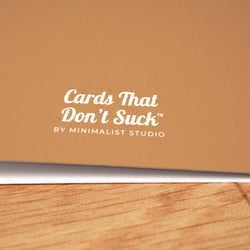 Life on Hard Mode Card - Minimalist Studio