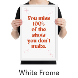 Miss 100% of the Shots Art Print - Minimalist Studio