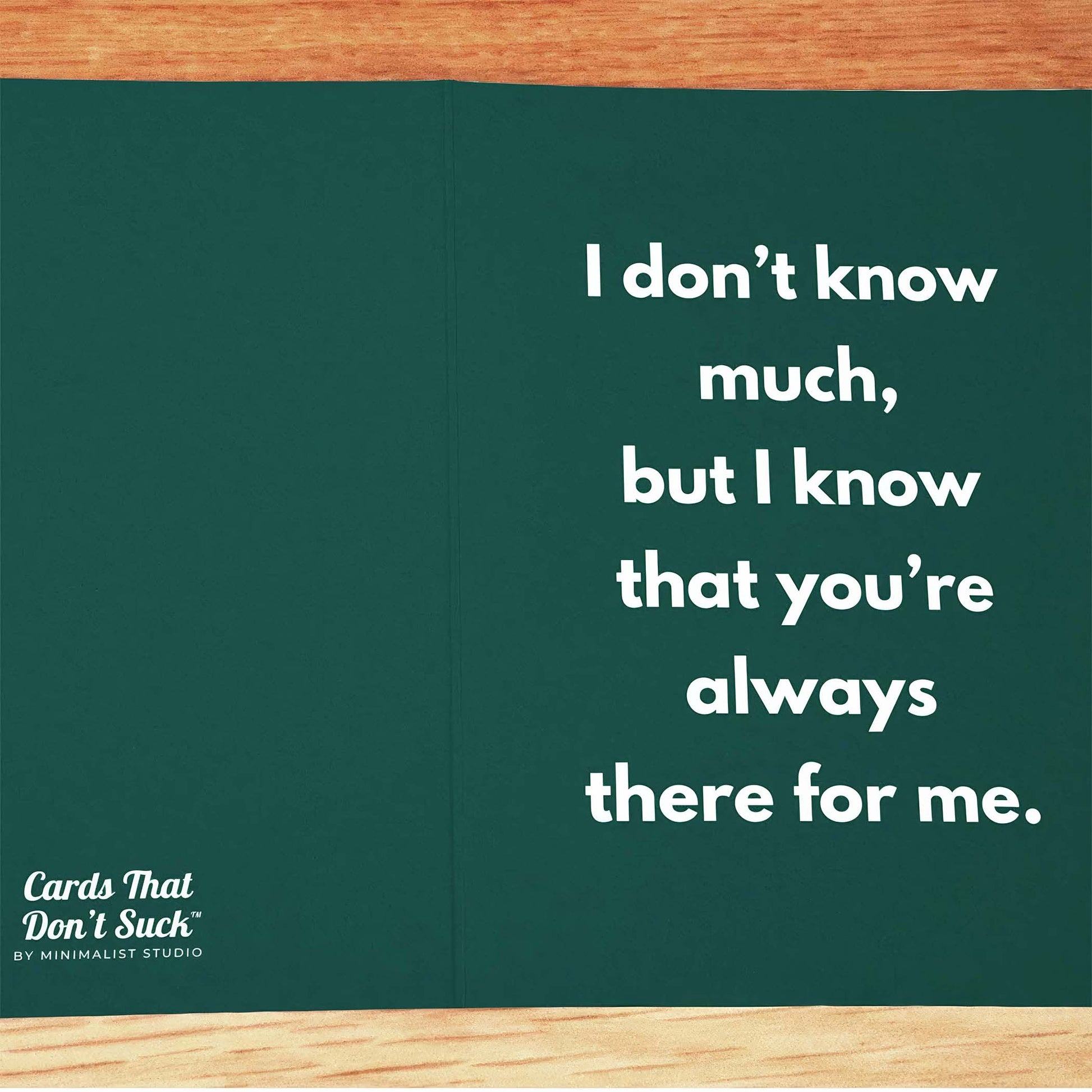 Always There For Me Card - Minimalist Studio