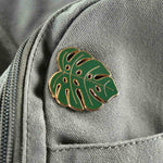 Monstera Leaf Hard Enamel Pin - Minimalist Studio