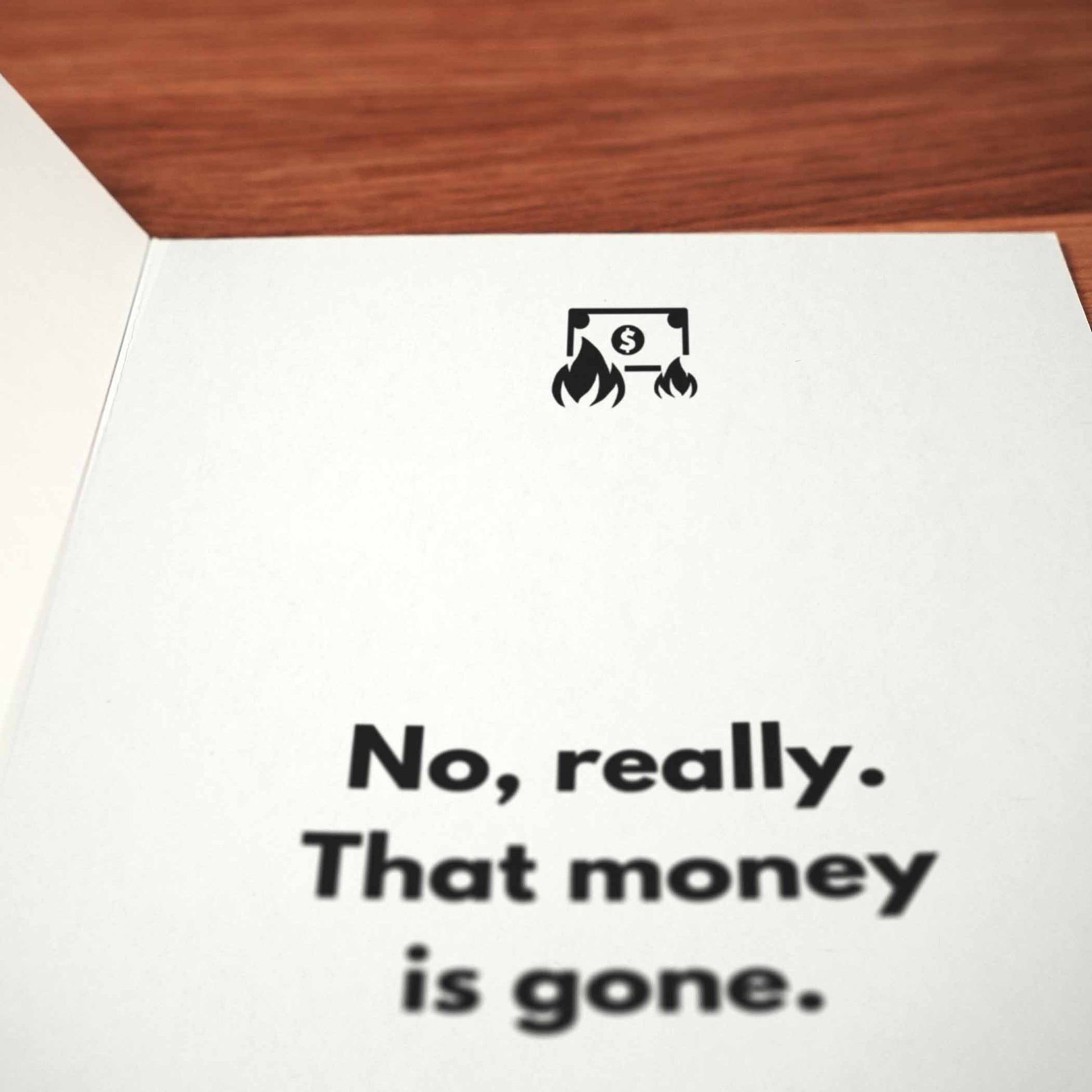 Never Repay You Dad Card - Minimalist Studio