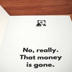 Never Repay You Dad Card - Minimalist Studio