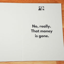 Never Repay You Dad Card - Minimalist Studio