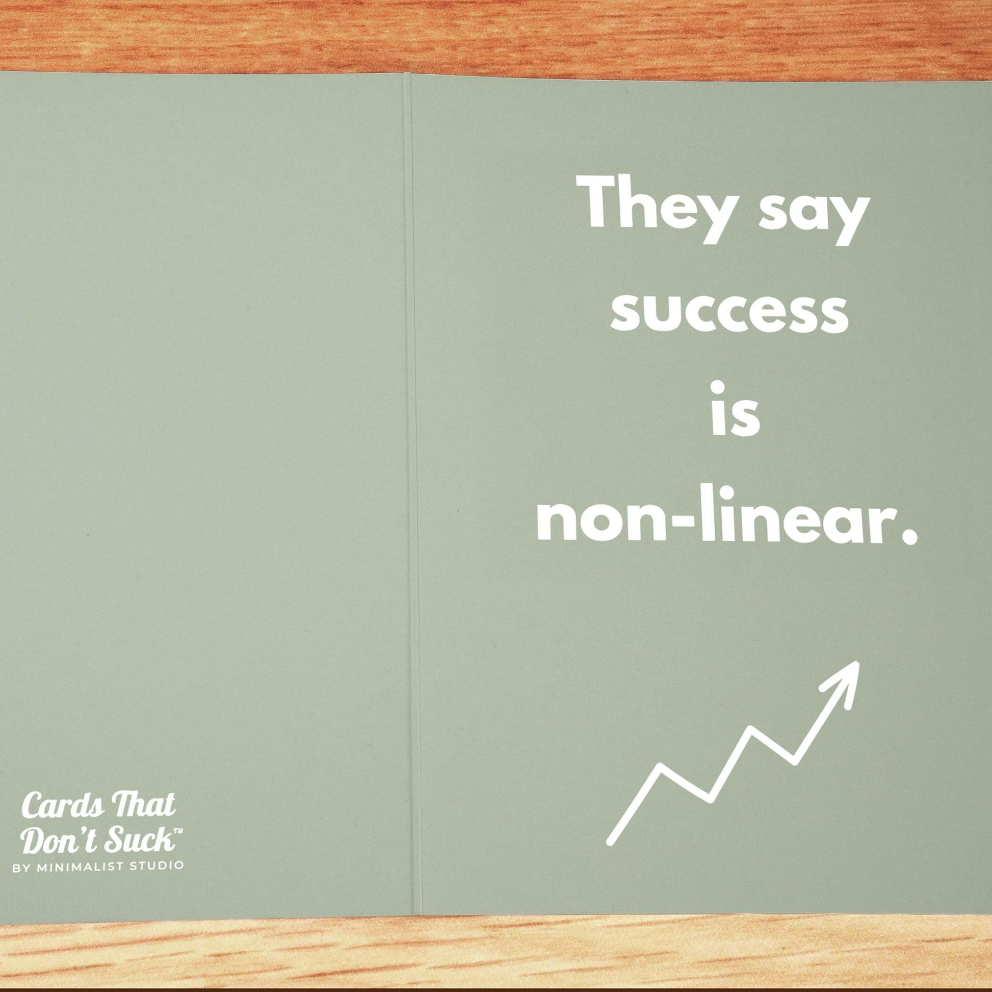 Non-Linear Success Card - Minimalist Studio