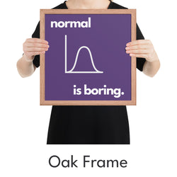 Normal is Boring Art Print - Minimalist Studio