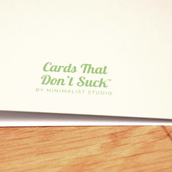 Not a Prick Thank You Card - Minimalist Studio