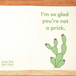 Not a Prick Thank You Card - Minimalist Studio