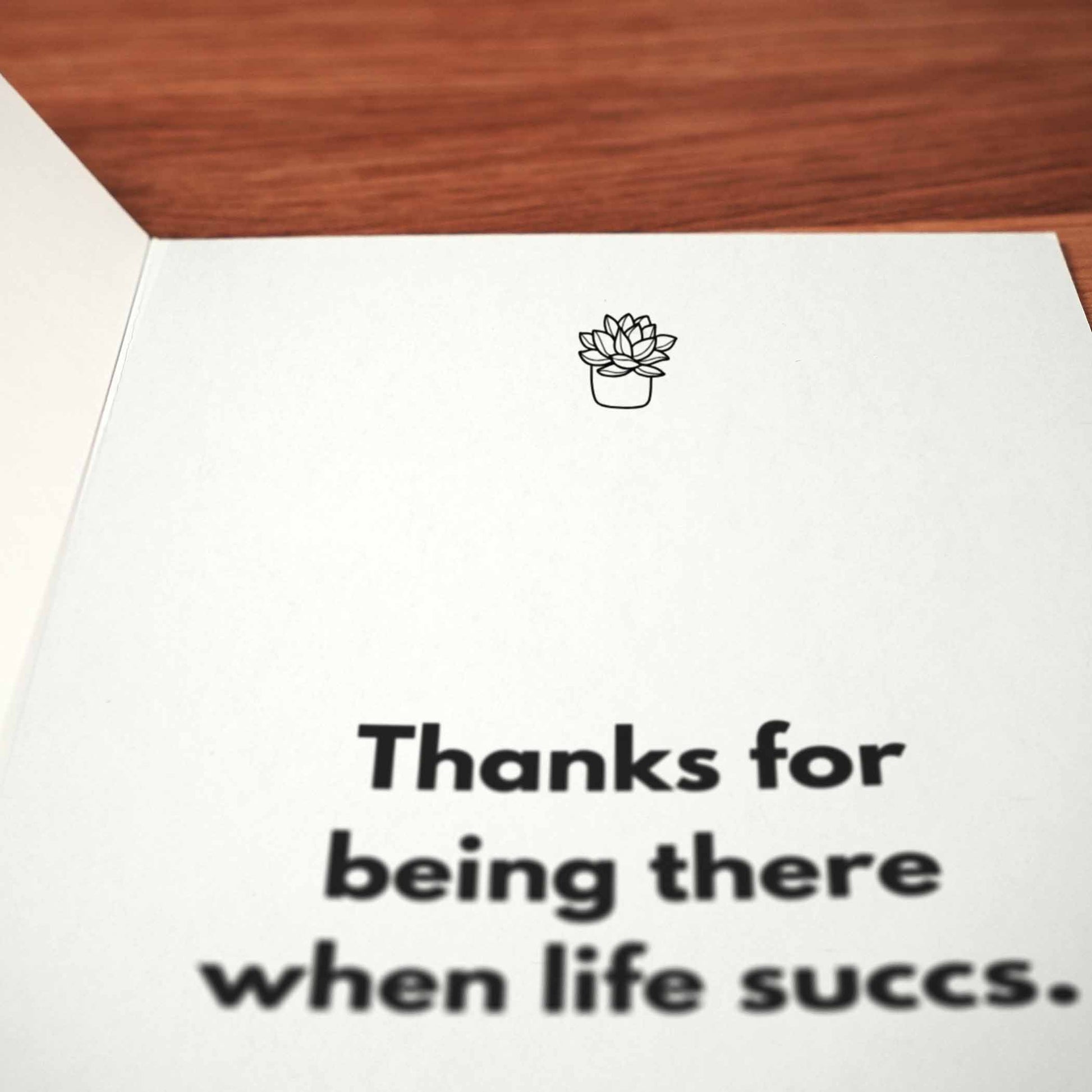 Not a Prick Thank You Card - Minimalist Studio