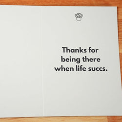 Not a Prick Thank You Card - Minimalist Studio
