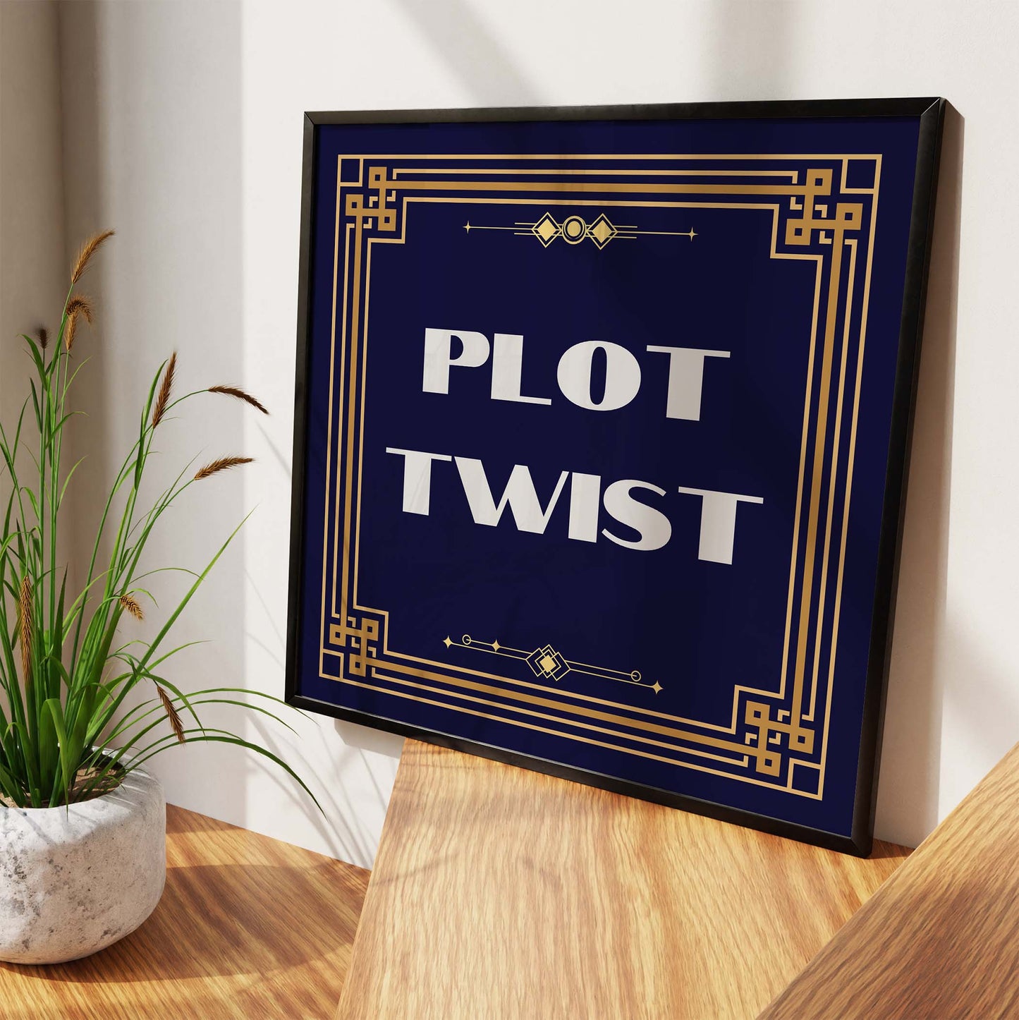 Plot Twist Art Print - Minimalist Studio