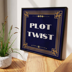 Plot Twist Art Print - Minimalist Studio