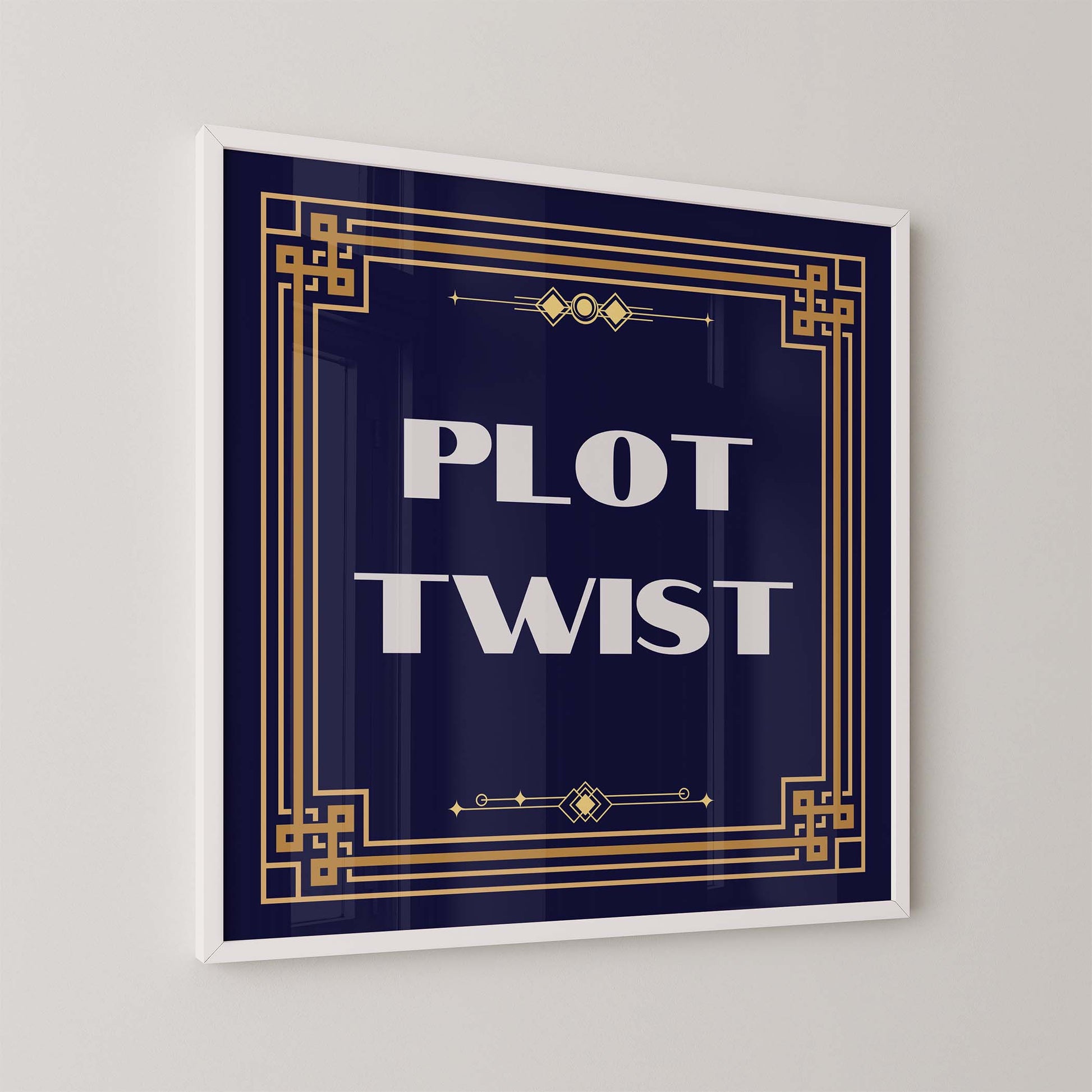 Plot Twist Art Print - Minimalist Studio