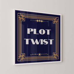 Plot Twist Art Print - Minimalist Studio
