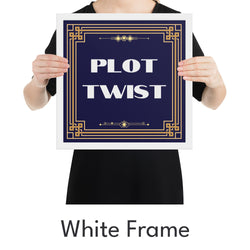 Plot Twist Art Print - Minimalist Studio