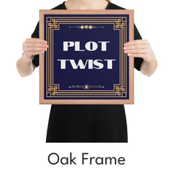 Plot Twist Art Print - Minimalist Studio