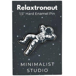 Relaxtronaut Hard Enamel Pin - Minimalist Studio