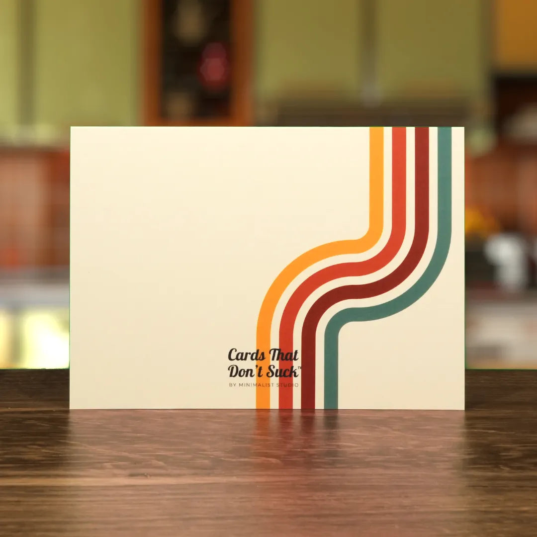 Retro Thank You Card 10-Pack - Minimalist Studio