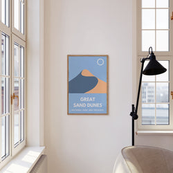 Great Sand Dunes National Park and Preserve Art Print - Minimalist Studio