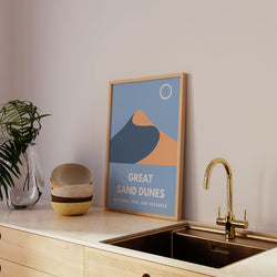 Great Sand Dunes National Park and Preserve Art Print - Minimalist Studio