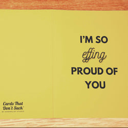 So Effing Proud Card - Minimalist Studio