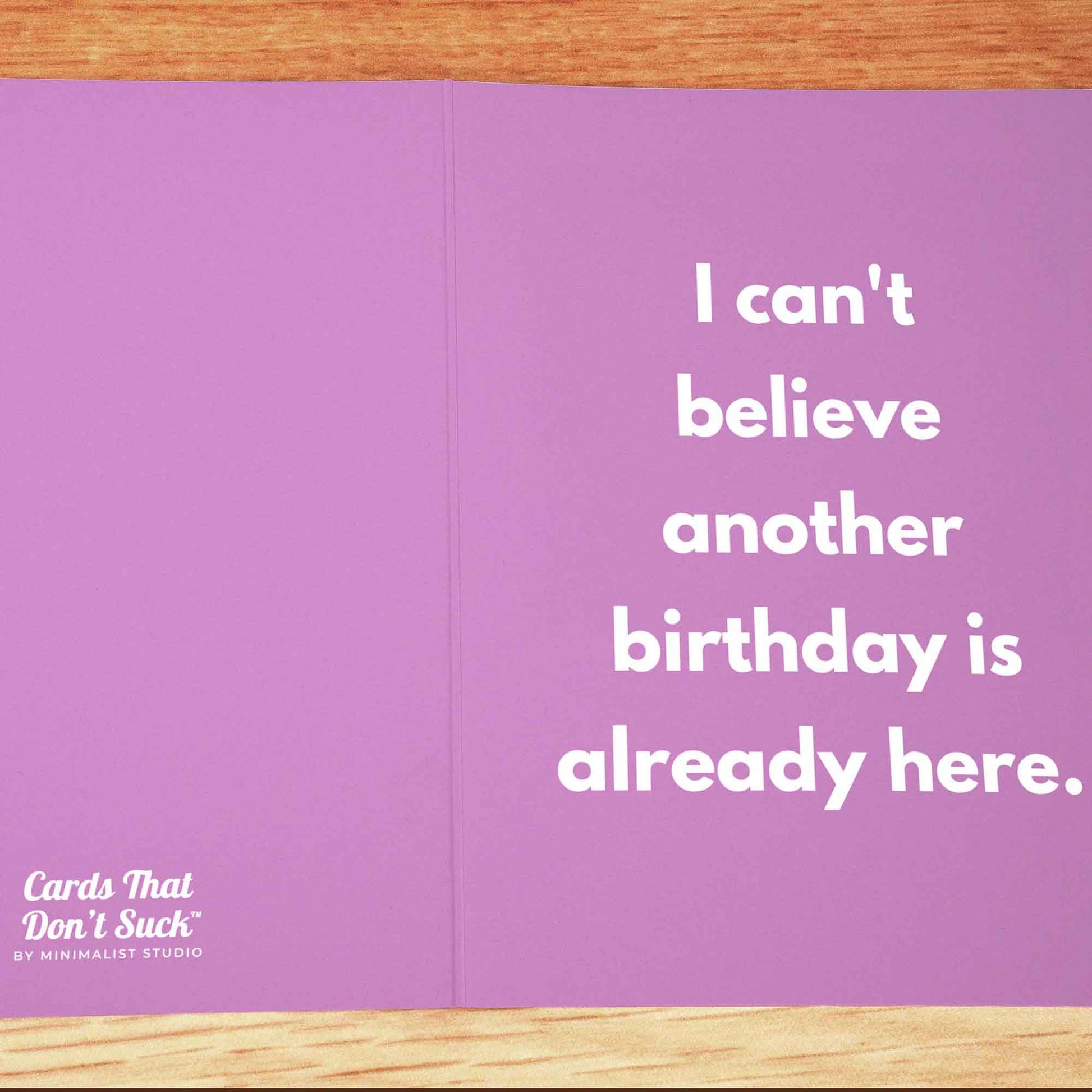 Something Always Going On Birthday Card - Minimalist Studio
