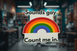Sounds Gay Temporary Tattoo - Minimalist Studio
