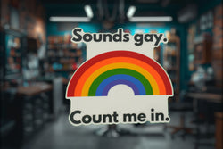 Sounds Gay Temporary Tattoo - Minimalist Studio