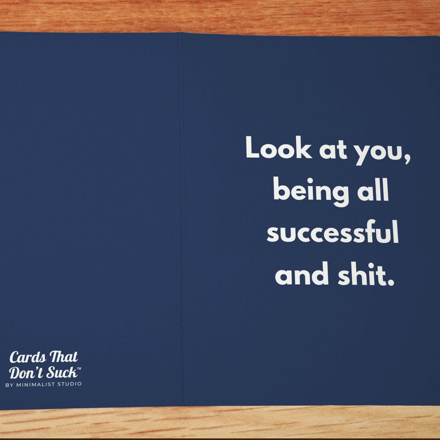 Being All Successful Card - Minimalist Studio