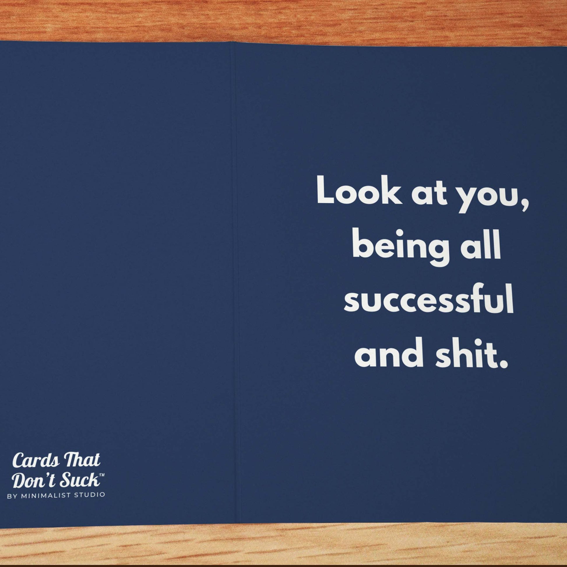 Being All Successful Card - Minimalist Studio
