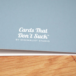Terrible at Goodbyes Card - Minimalist Studio
