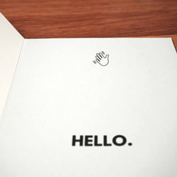 Terrible at Goodbyes Card - Minimalist Studio