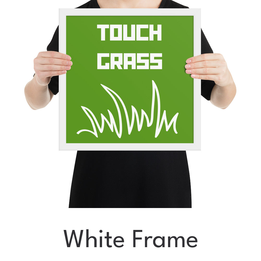 Touch Grass Art Print - Minimalist Studio
