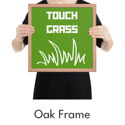 Touch Grass Art Print - Minimalist Studio