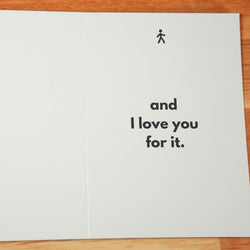 Walking Mood Card - Minimalist Studio