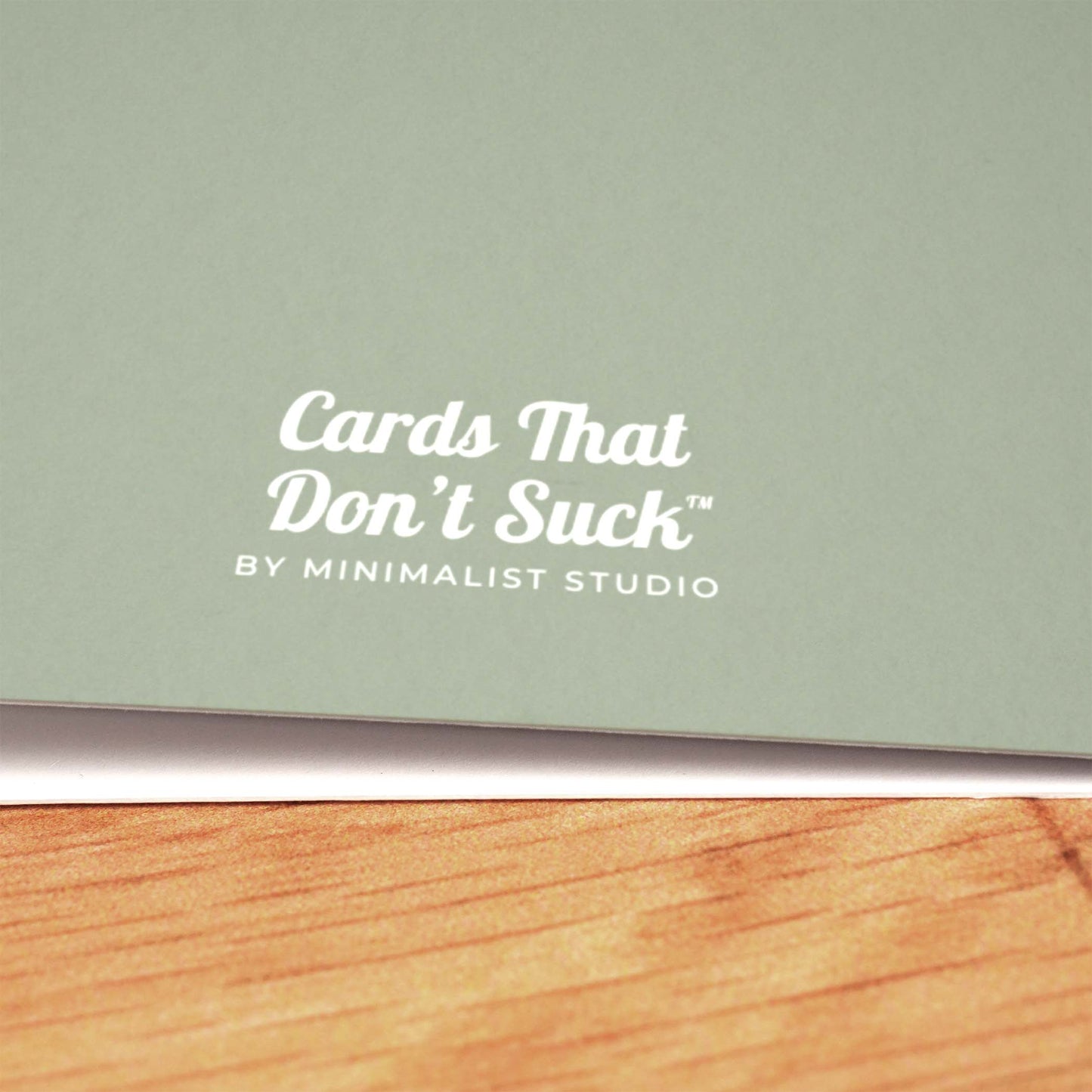 Fancy Degenerates Wedding Card - Minimalist Studio