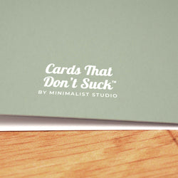 Fancy Degenerates Wedding Card - Minimalist Studio